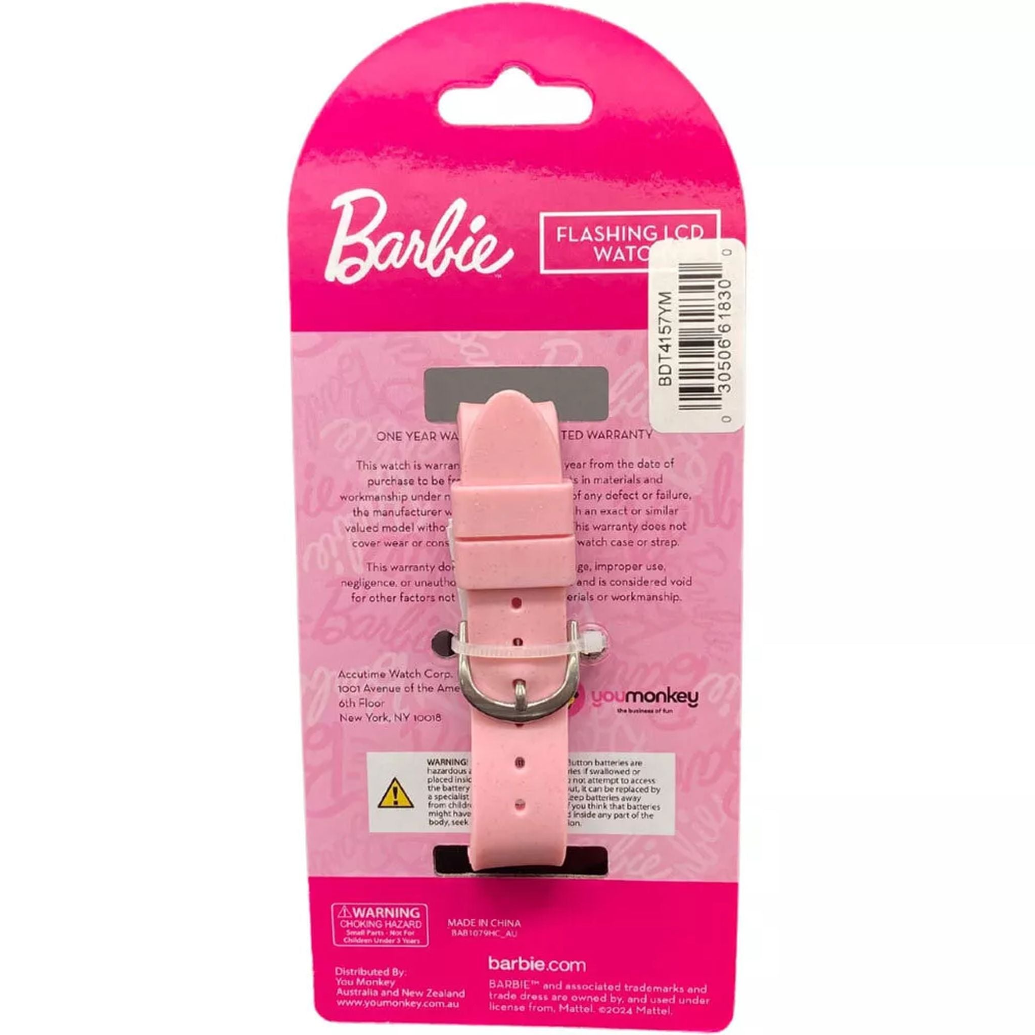 Hot! Barbie Light - Up Digital Watch