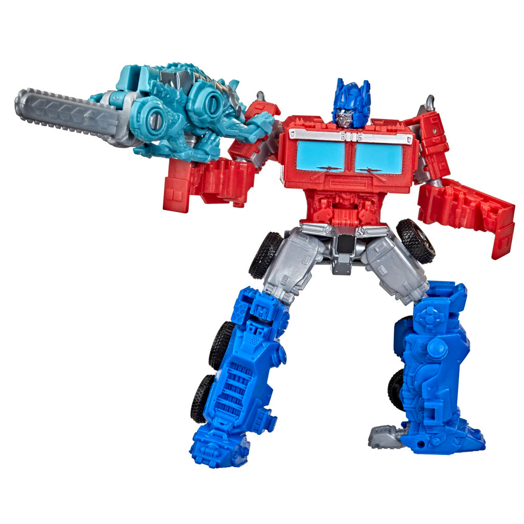 Hot Deal! Transformers Rise of the Beasts Beast Weaponizers 2 - Pack: Optimus Prime & Chainclaw Toys