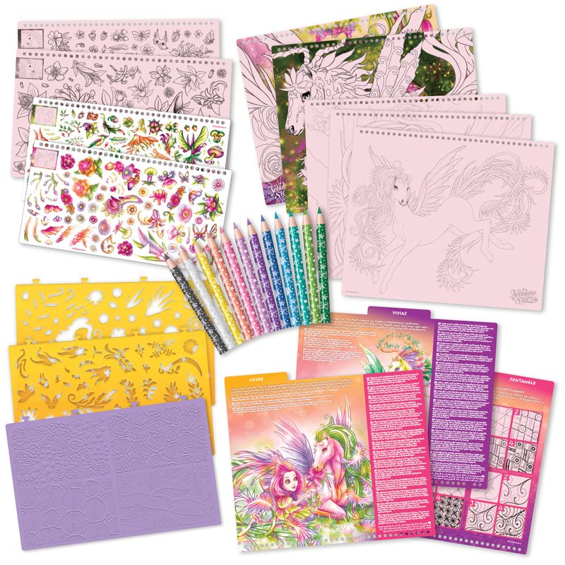 Large Mystical Creative Sketchbook - Lilyaz & Viviaz for Art Lovers