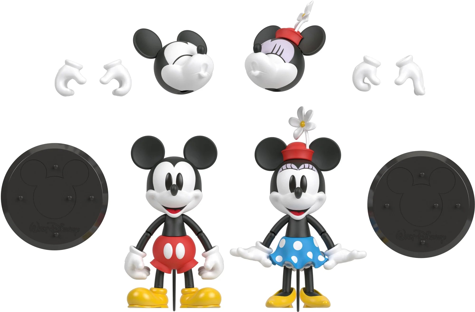 Disney 100 Premium Collectible Mickey and Minnie Figures Set