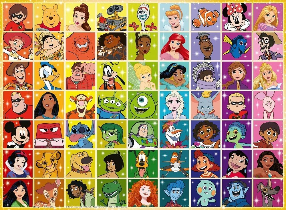 Ravensburger 100-Piece Extra Large Disney and Pixar Multi-Character Puzzle