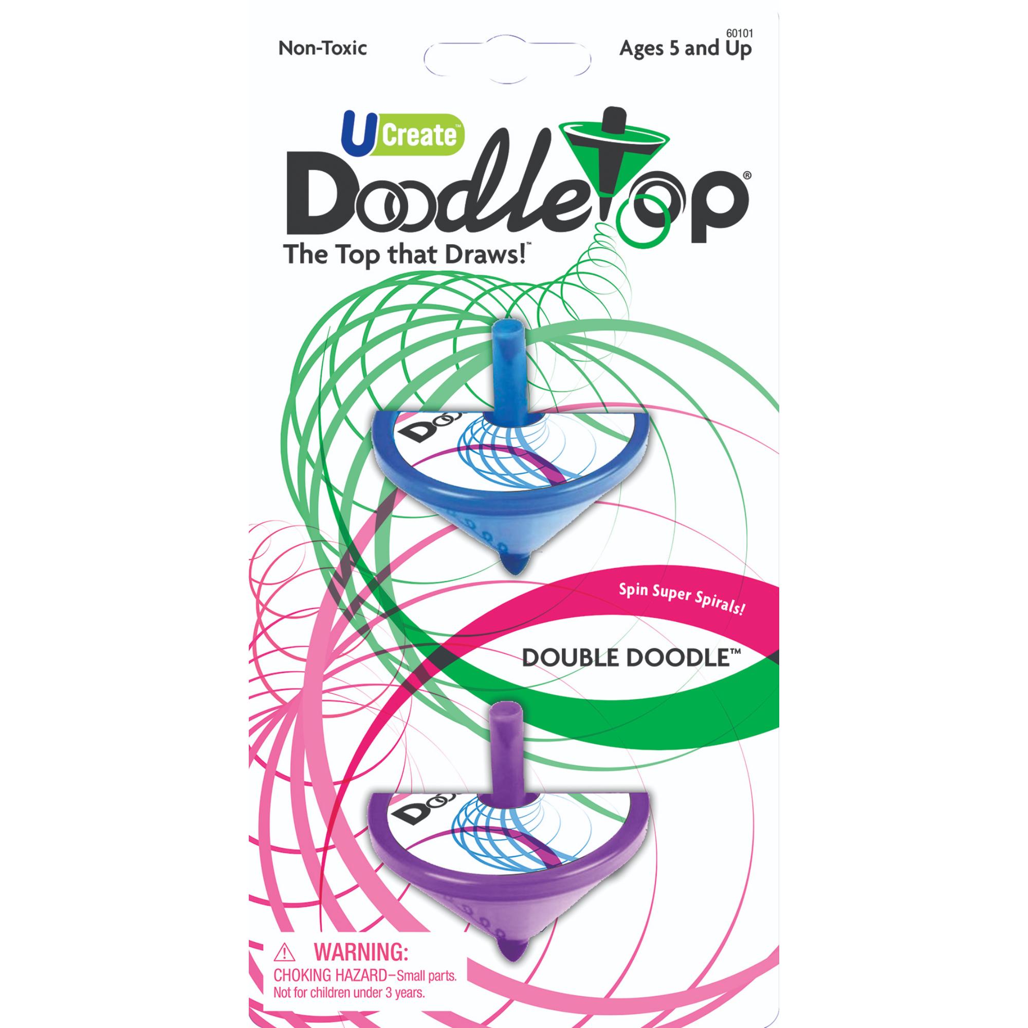 Exclusive Double Doodle Toy: The Drawing Spinning Top for Kids Aged 5+