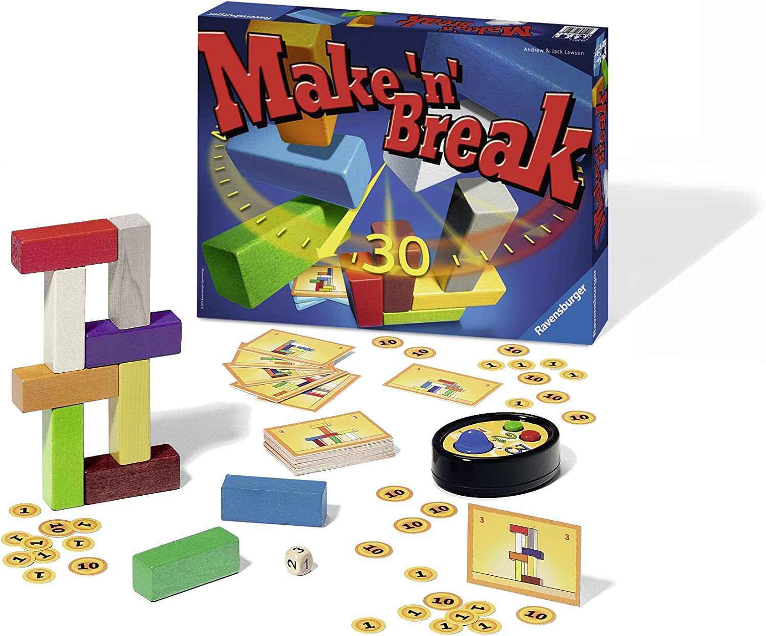 Hot Sale! Ravensburger Family Building and Breaking Board Game with New Blueprints and Variants