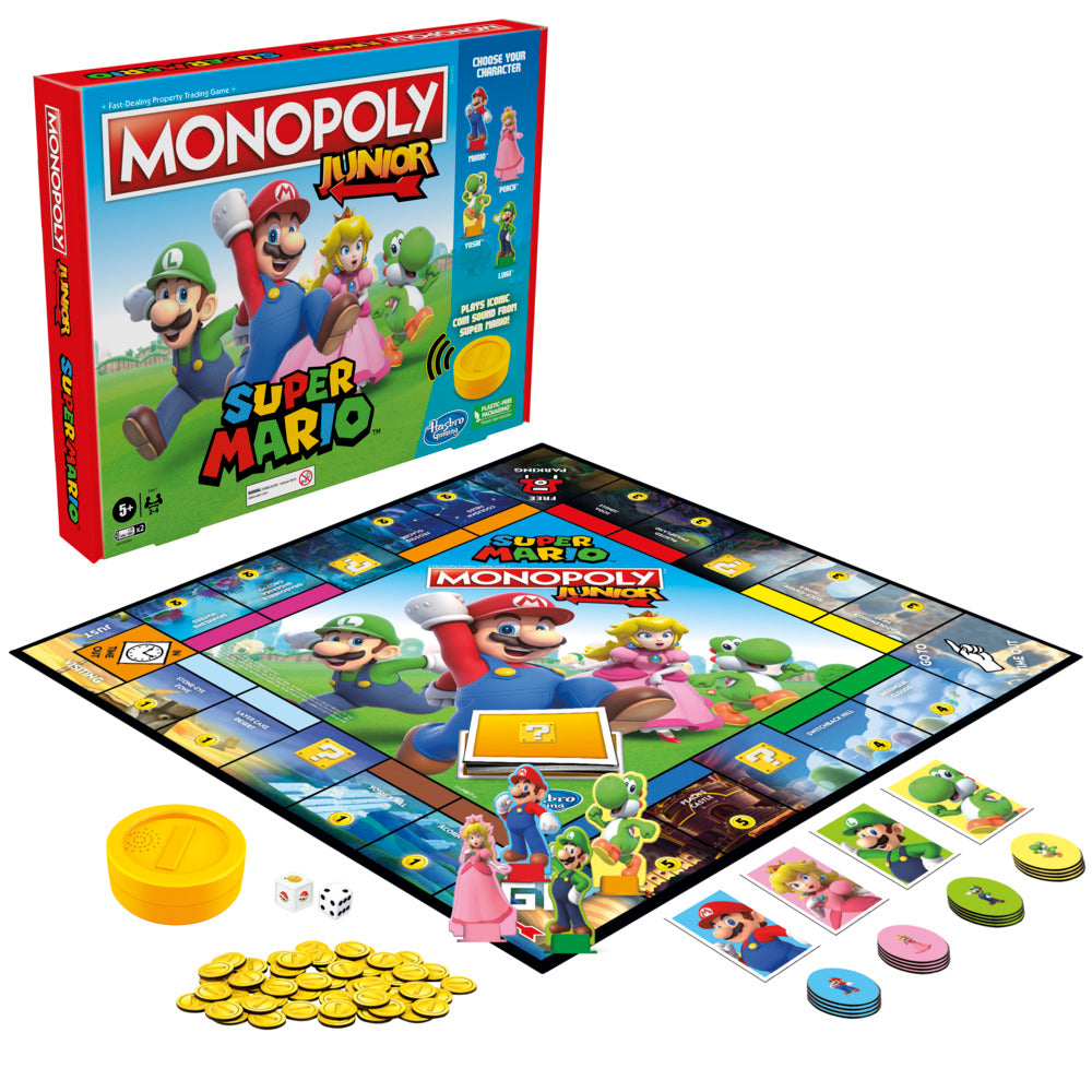 Hot! Monopoly Junior Super Mario Edition Board Game