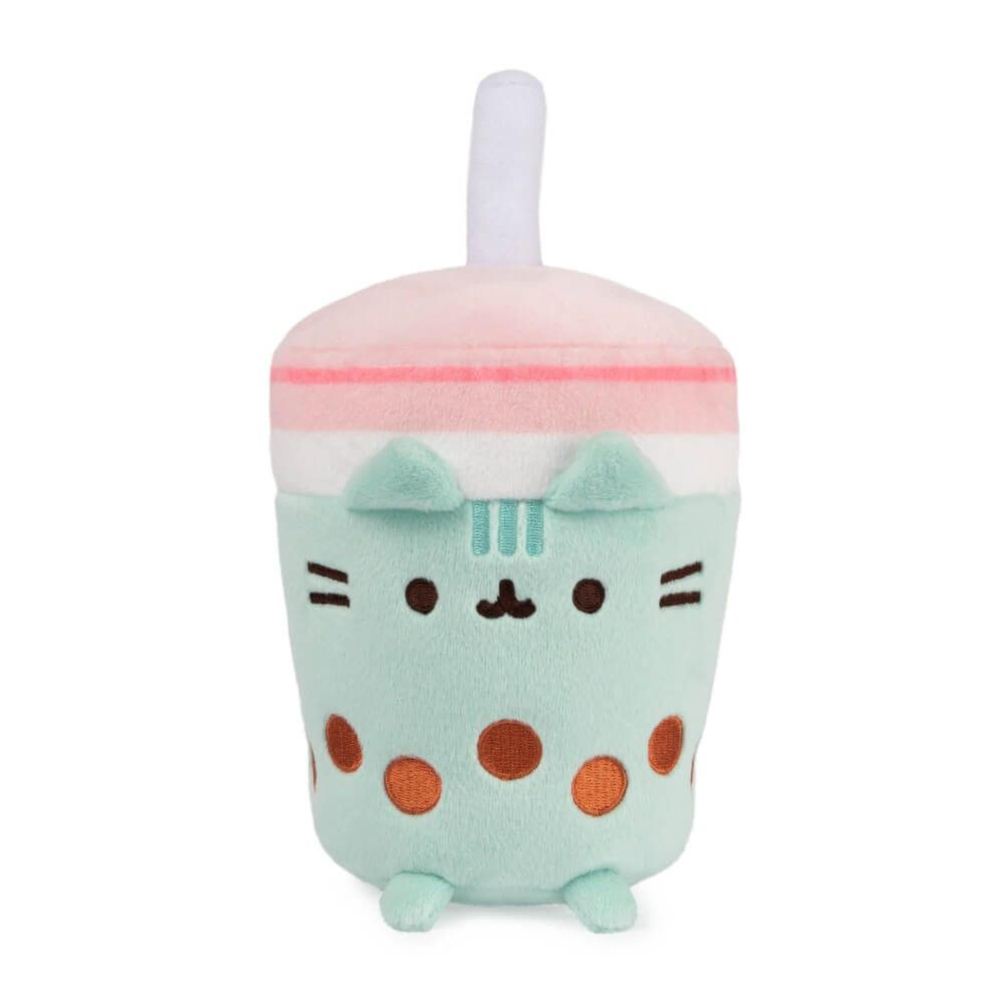 19cm Adorable Pusheen Cat Plush Inspired by Boba Tea