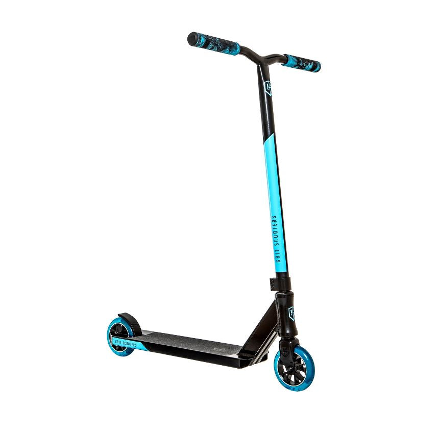 Grit Fluxx Scooter - Black with Blue, Ideal for Beginner to Expert Riders
