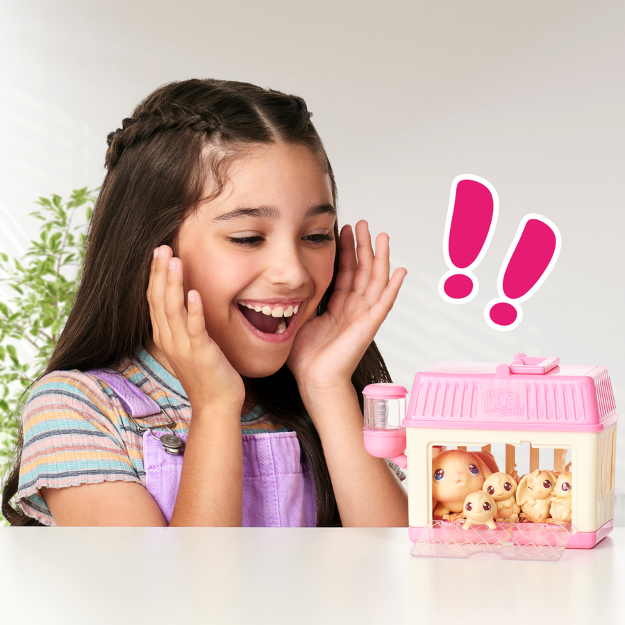 Little Live Pets Mini Playset: Surprise Mama Lil Bunny - Adorable Pet Care Fun
