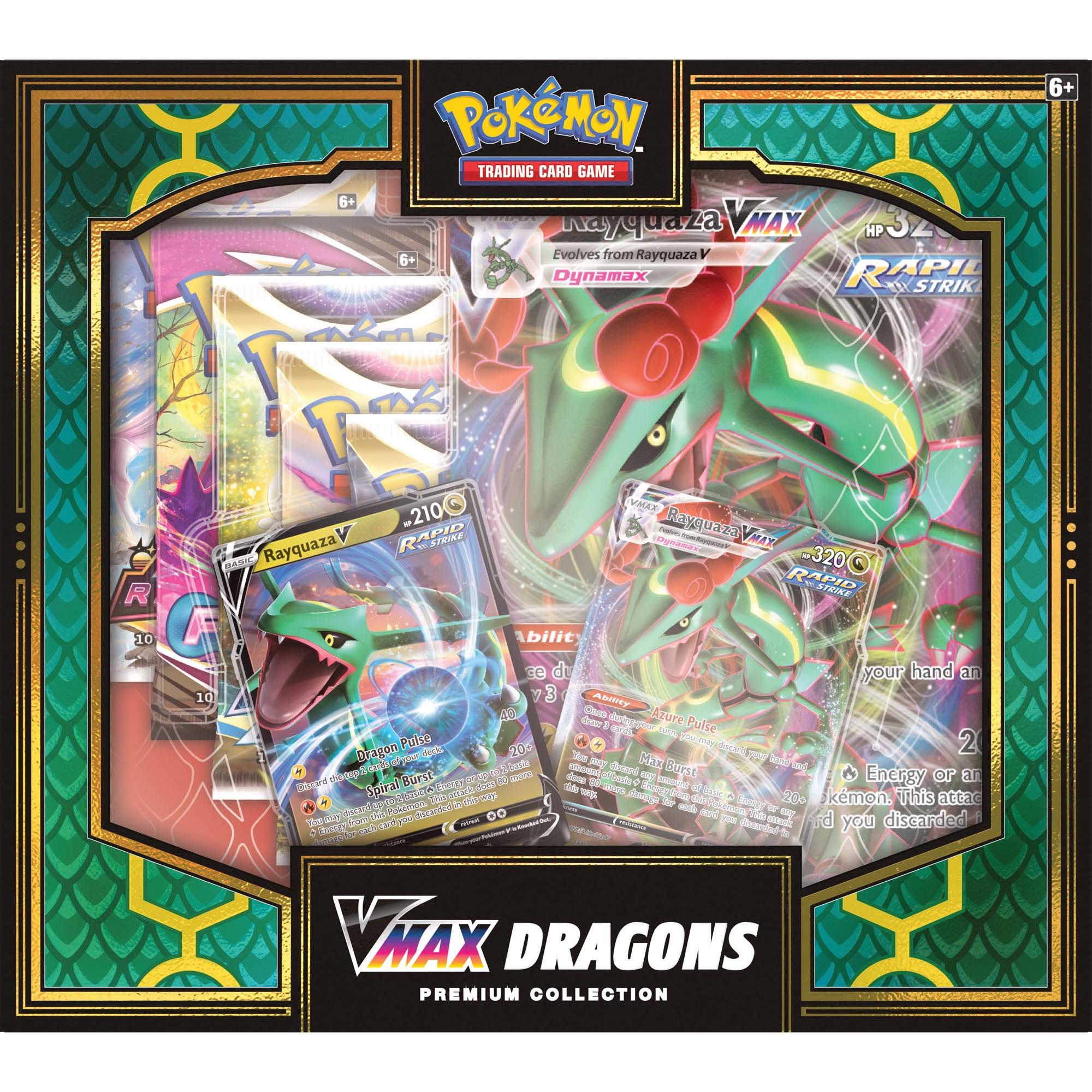 Hot! Pokemon TCG Vmax Double Dragons Premium Collection Set