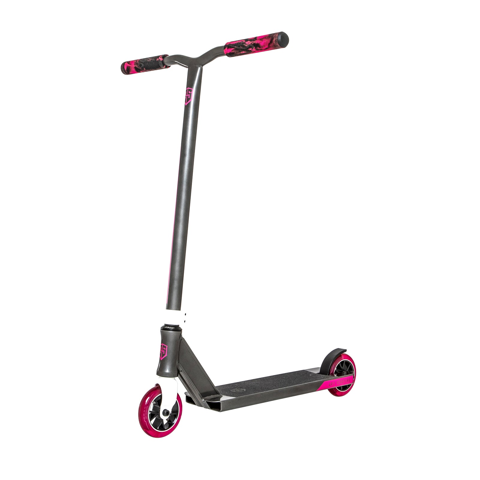 Grit Fluxx Scooter - Grey and Pink, Ideal for Beginners to Experts