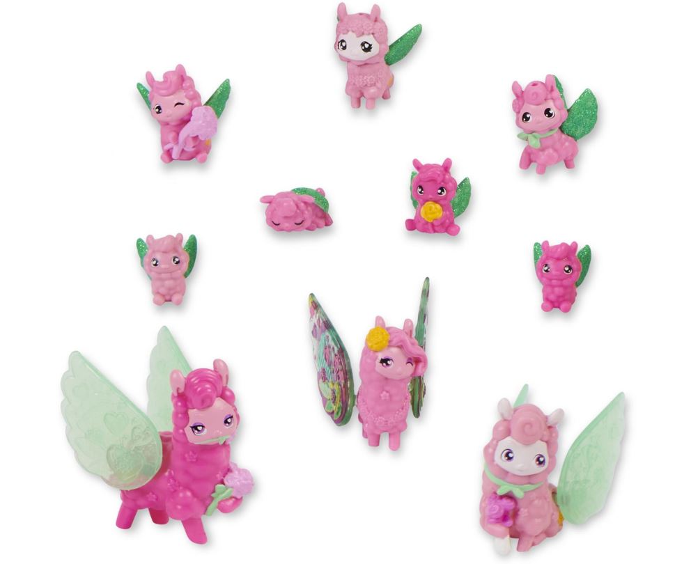 Hatchimals CollEGGtibles Rainbow-Cation Llama Florists Family Egg Carton Set