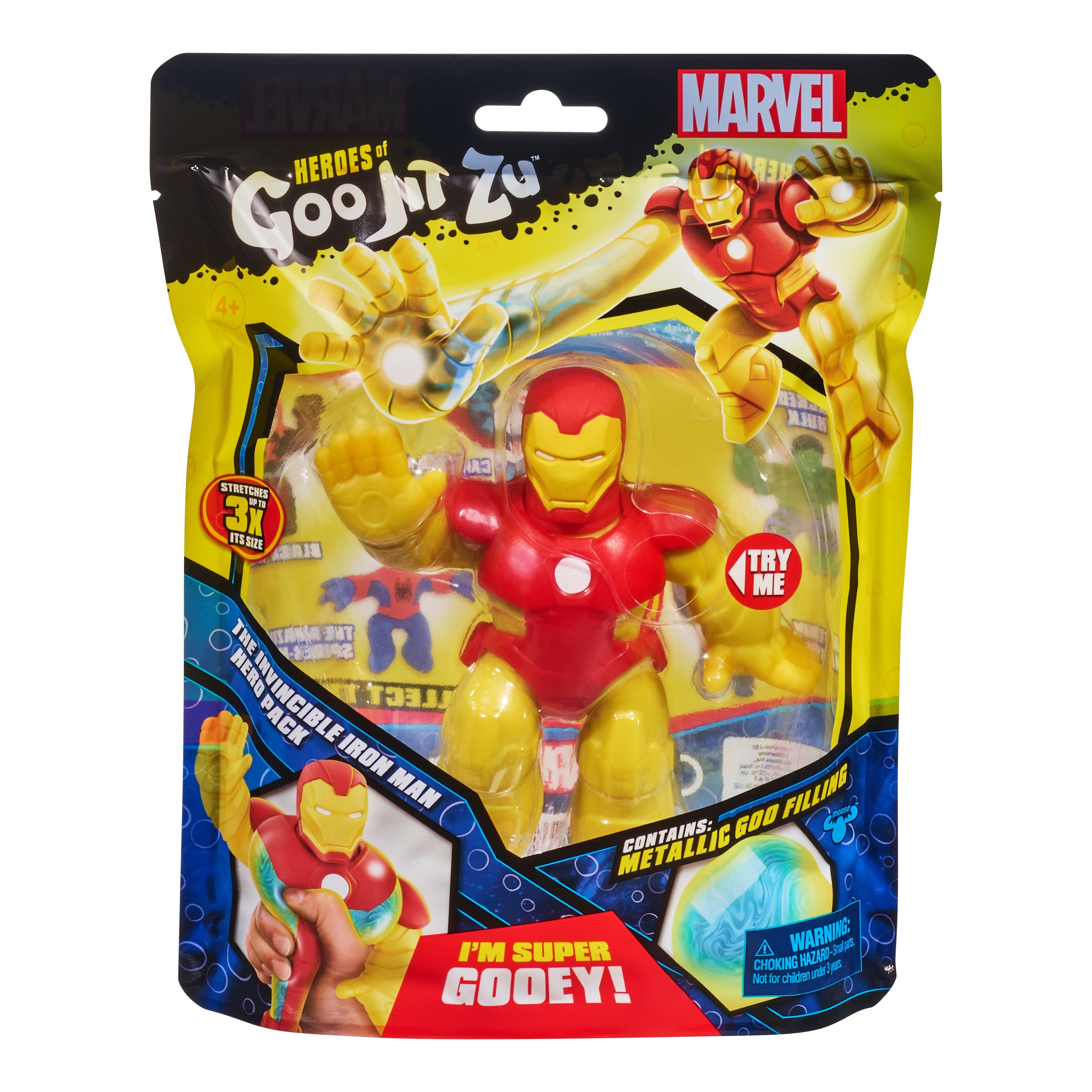 Heroes Of Goo Jit Zu Marvel Season 5 - Stretchy Invincible Iron Man Hero Pack