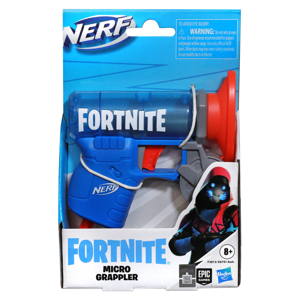 Nerf Fortnite Mini Micro Grappler Blaster for Indoor & Outdoor Fun