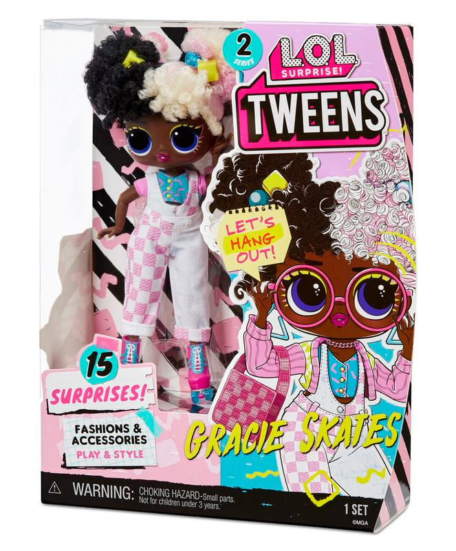 L.O.L. Surprise Tweens S2 Fashion Doll - Gracie Skates with 15 Surprises