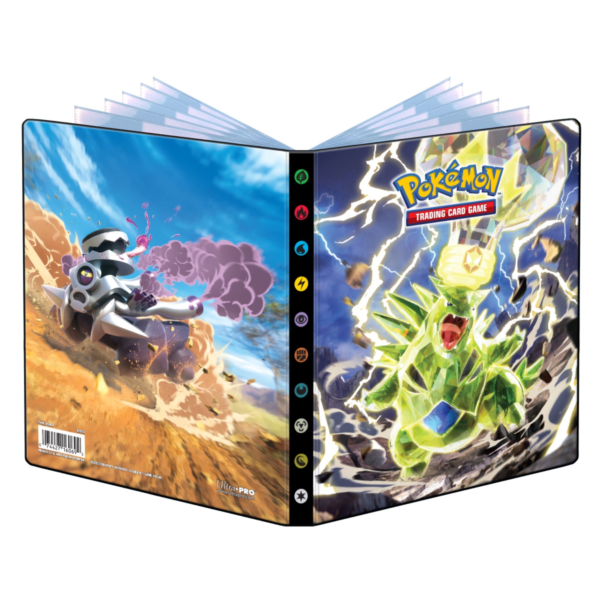 Hot! Pokémon 4-Pocket Portfolio for Scarlet & Violet - Obsidian Flames