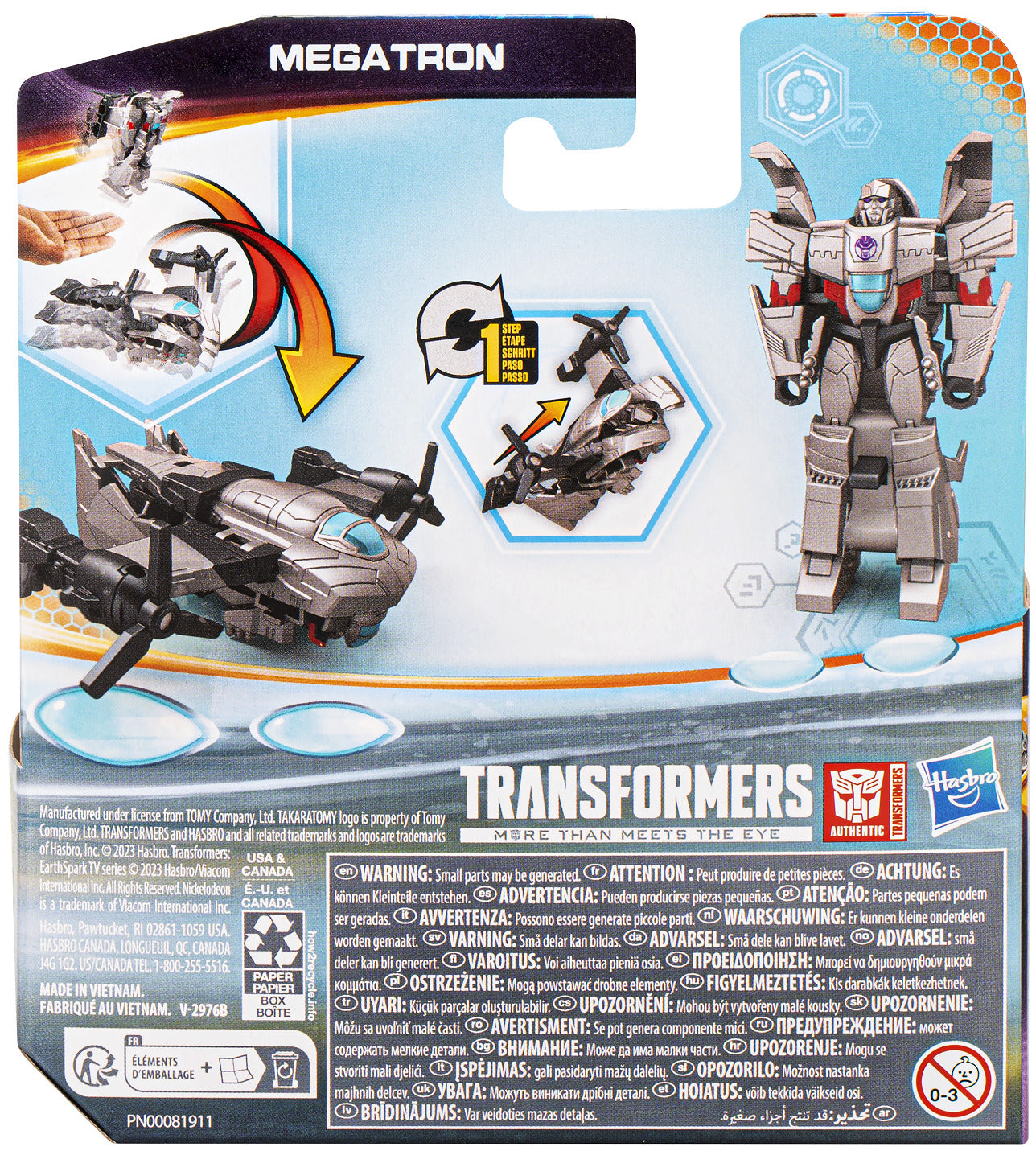 Hot Deal! Transformers EarthSpark 1 - Step Flip Changer Action Figure of Megatron