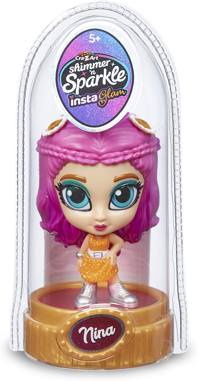Hot! Cra-Z-Art Shimmer 'N Sparkle Insta Glam Doll - Nina