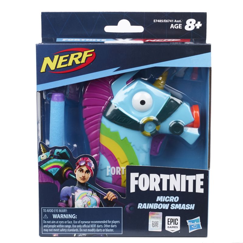 Hot Sale! Nerf Fortnite Microshots Miniature Rainbow Smash Blaster for Collection
