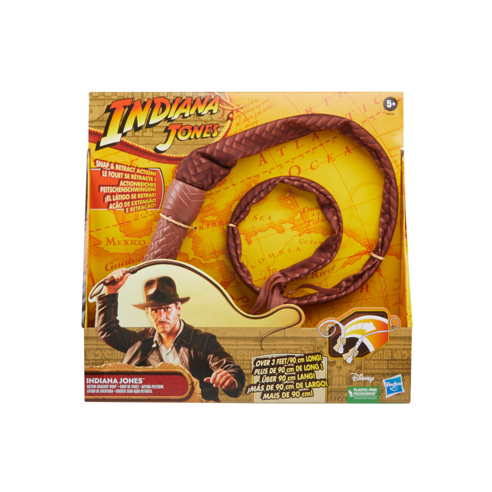 Indiana Jones Soft Roleplay Action-Crackin' Whip Over 3 Feet Long
