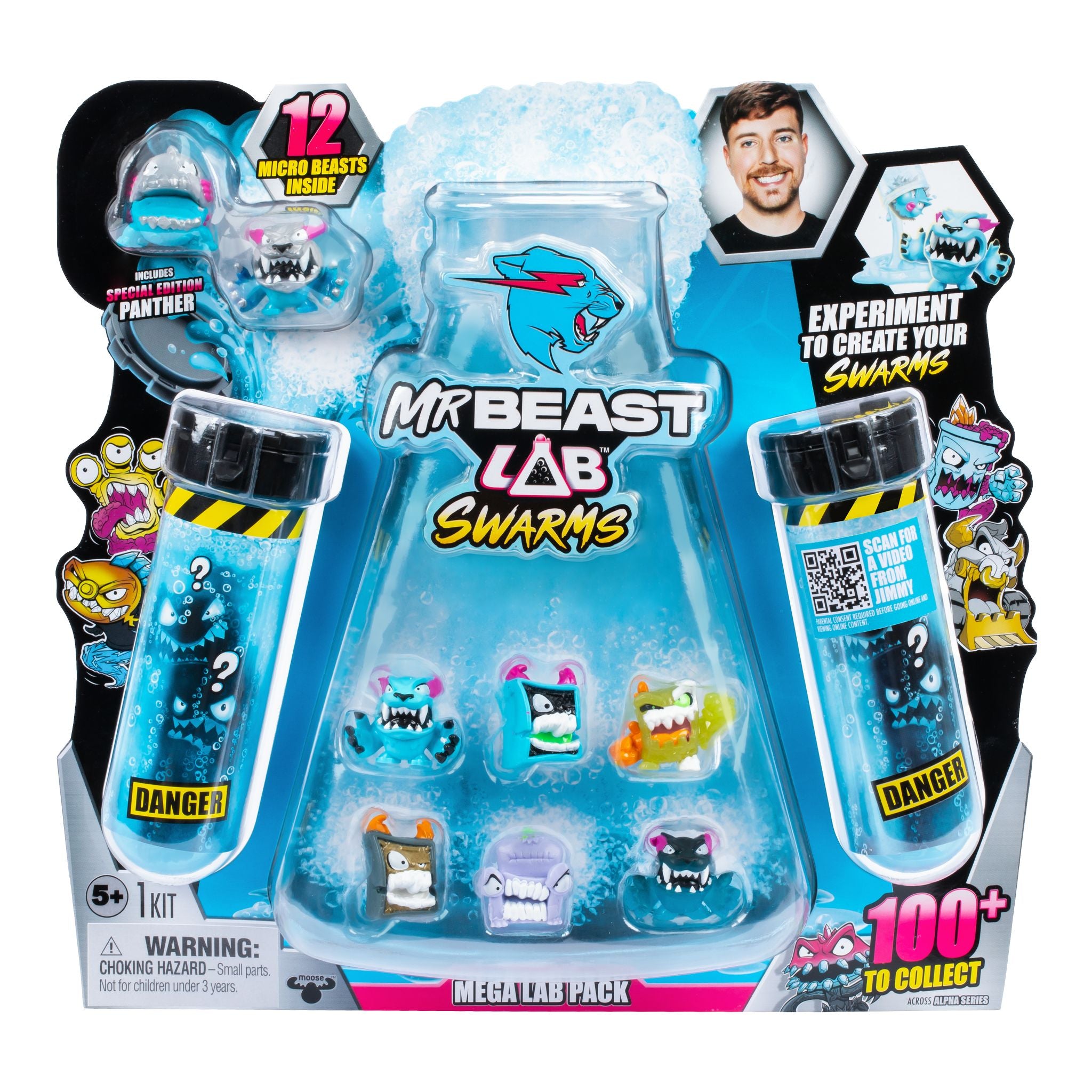 MrBeast Lab Swarms Mega Pack - 12 Assorted Characters, 4-Inspired Set
