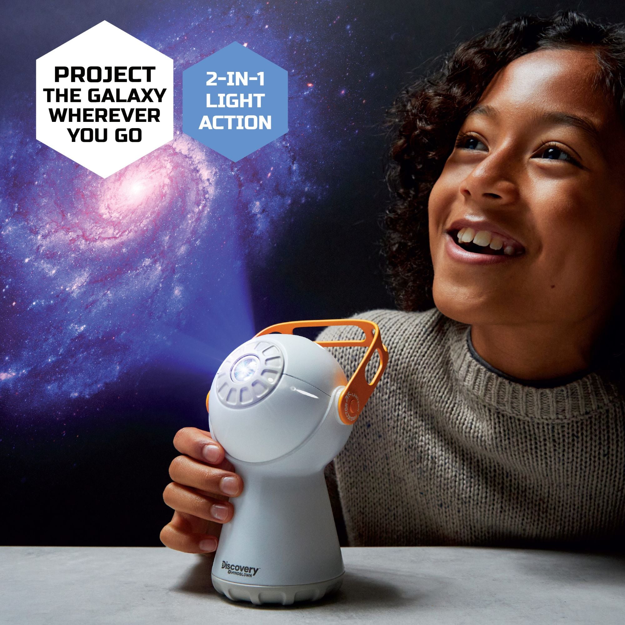 Hot! Discovery Grab & Go 2-in-1 Galaxy Lantern for Kids