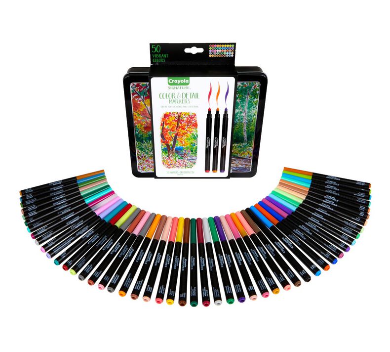 Crayola Signature 50-Pack Colour & Detail Markers - Great Deal!