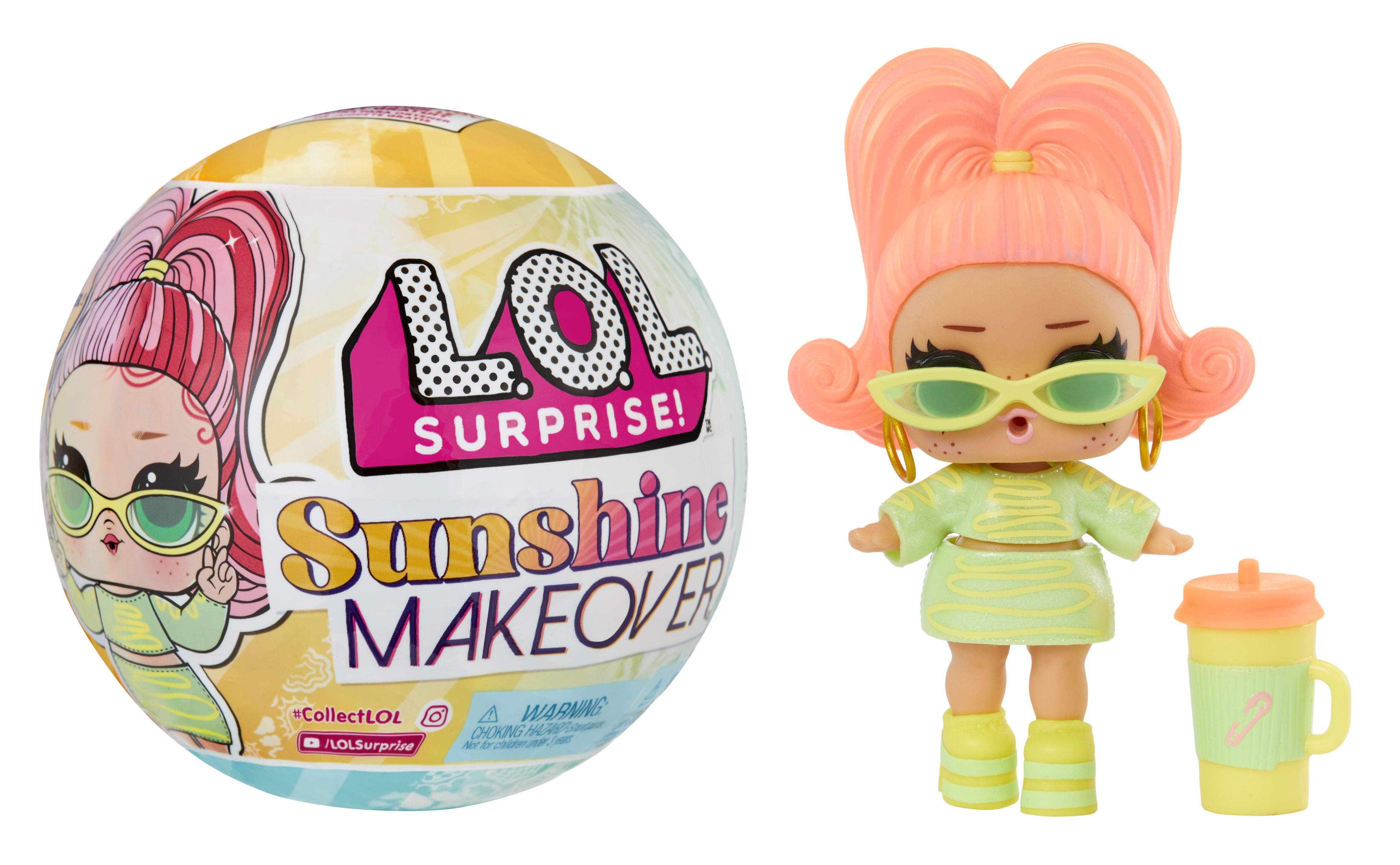 L.O.L. Surprise! S23 Sunshine Makeover UV Color - Change Doll Surprise Ball - Great Gift!