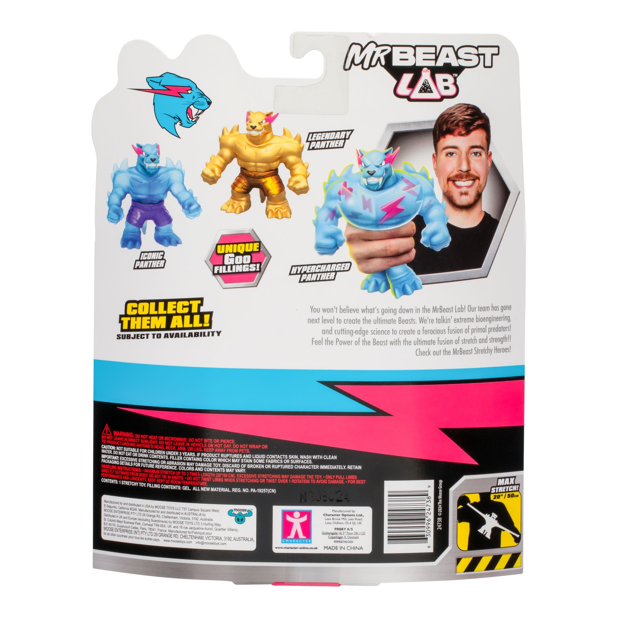 Hot! MrBeast Lab Stretchy Panther Heroes