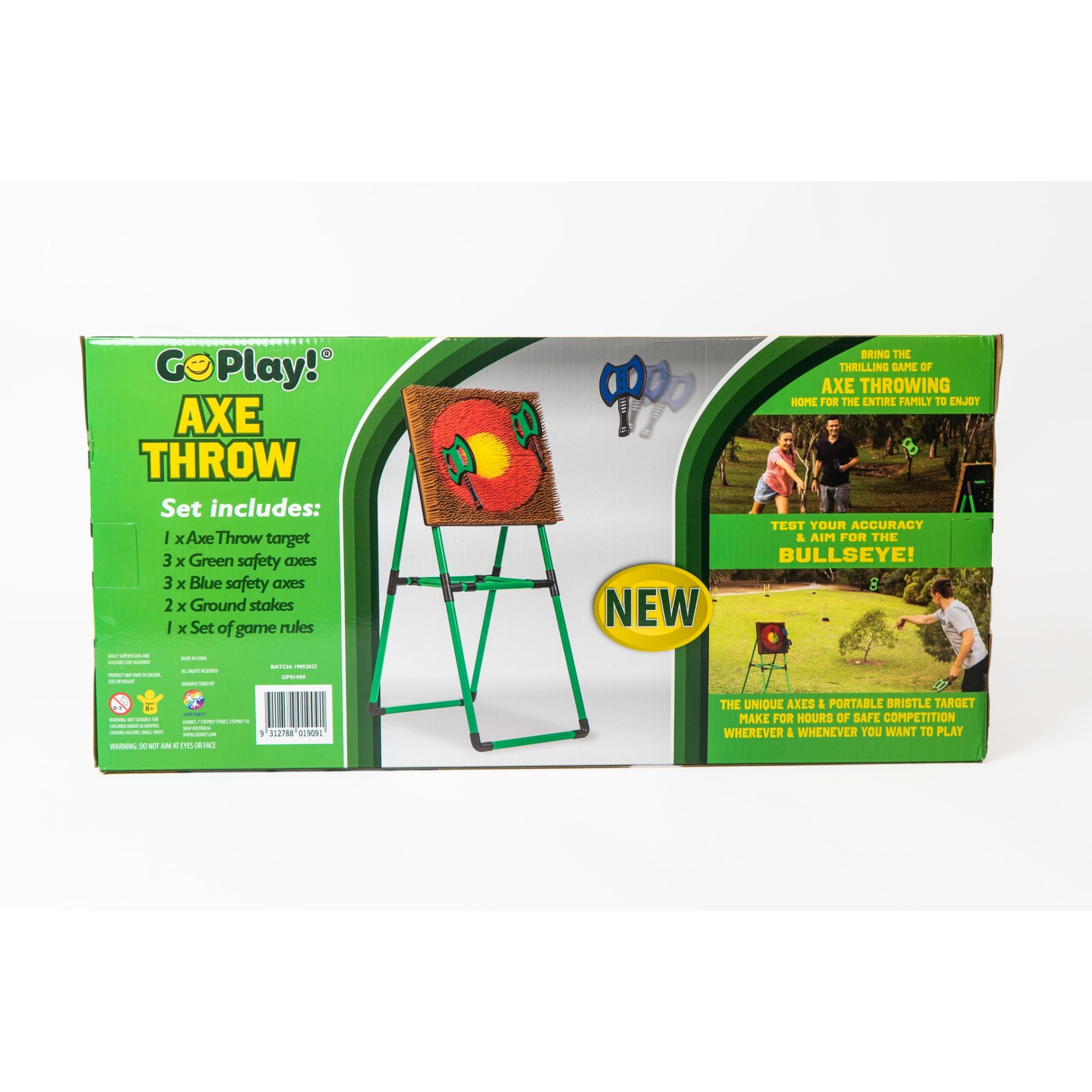 GoPlay! Award - Winning Lightweight Axe Throw Game for Family Fun