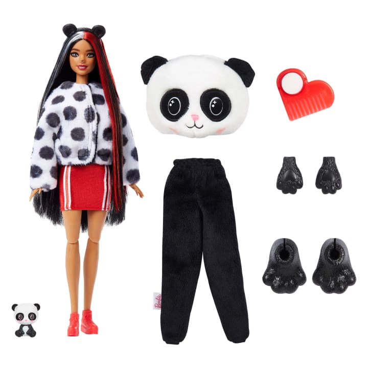 Hot Deal! Barbie Cutie Reveal Panda Doll Set with 10 Surprises