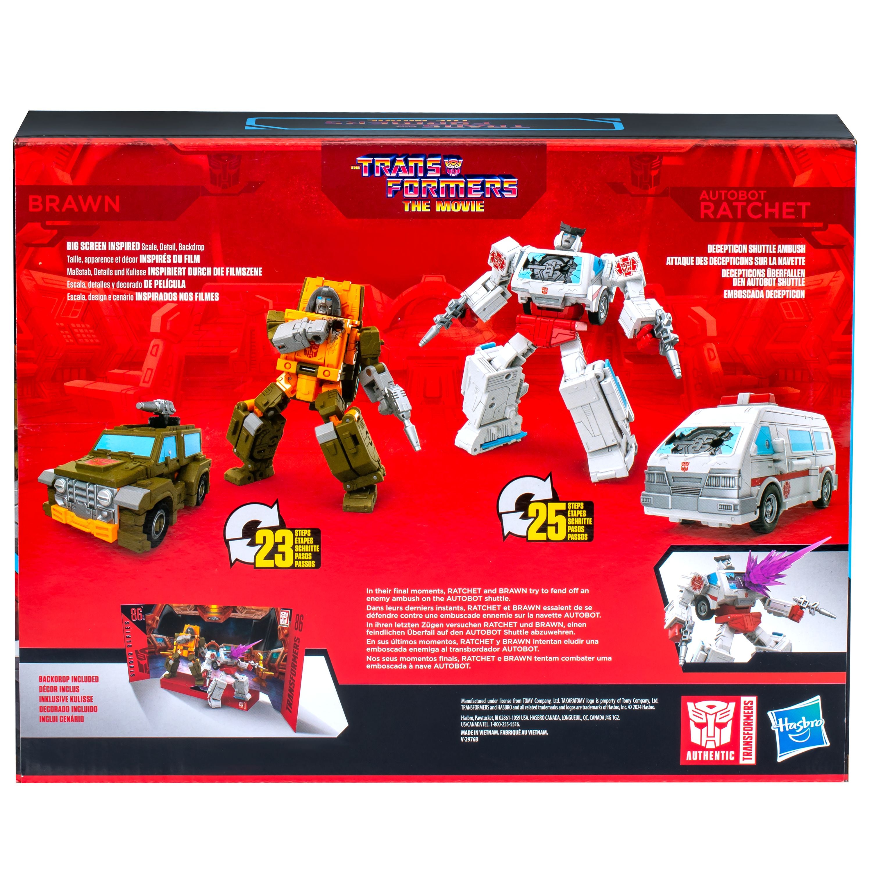 Transformers Studio Series Deluxe: Movie-Inspired Brawn & Autobot Ratchet Action Figures