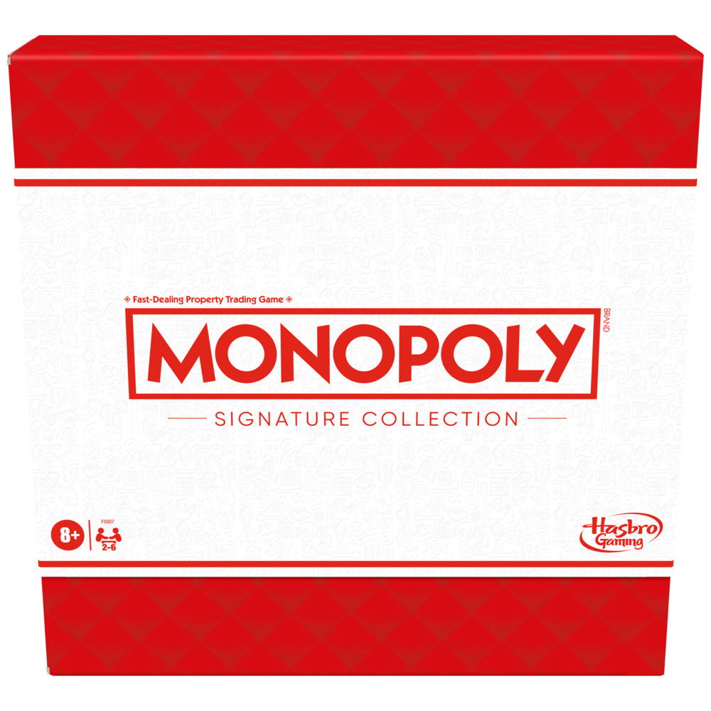 Premium Monopoly Signature Collection Family Board Game for 2 - 6 Players Aged 8+