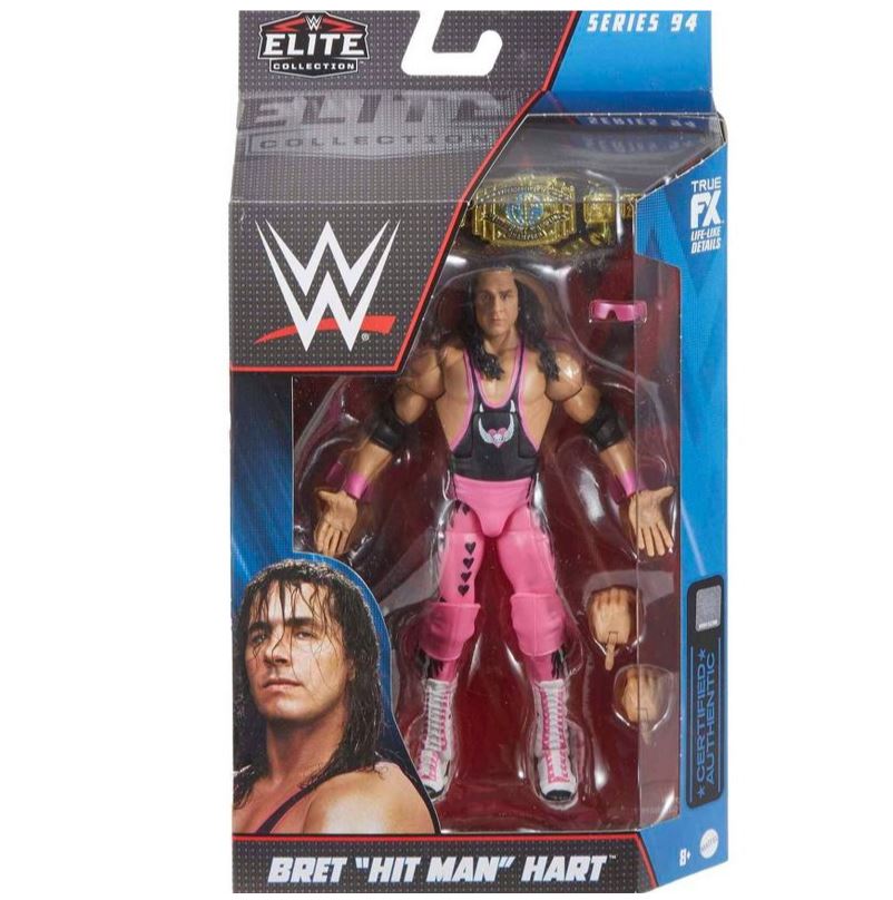 Hot Sale! WWE Elite Collection Series 94 Bret 'Hit Man' Hart Action Figure for Fans and Collectors