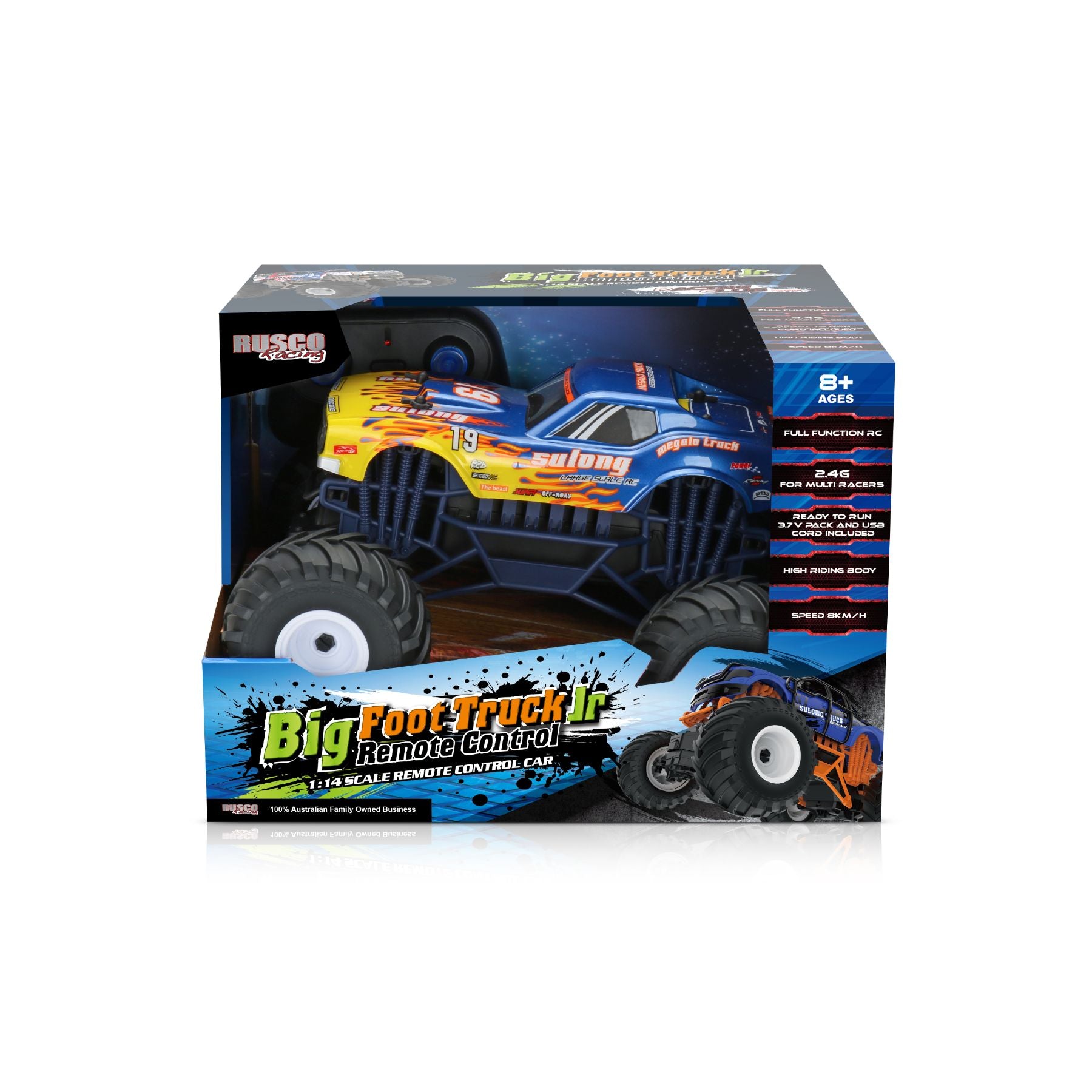 Rusco Racing 1:14 Scale Big Foot Jr RC Truck in Assorted Styles