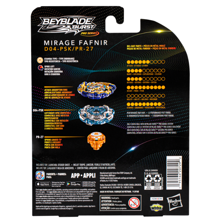 Hot Deal! Beyblade Burst Pro Series Mirage Fafnir Starter Pack for Competitive Battles