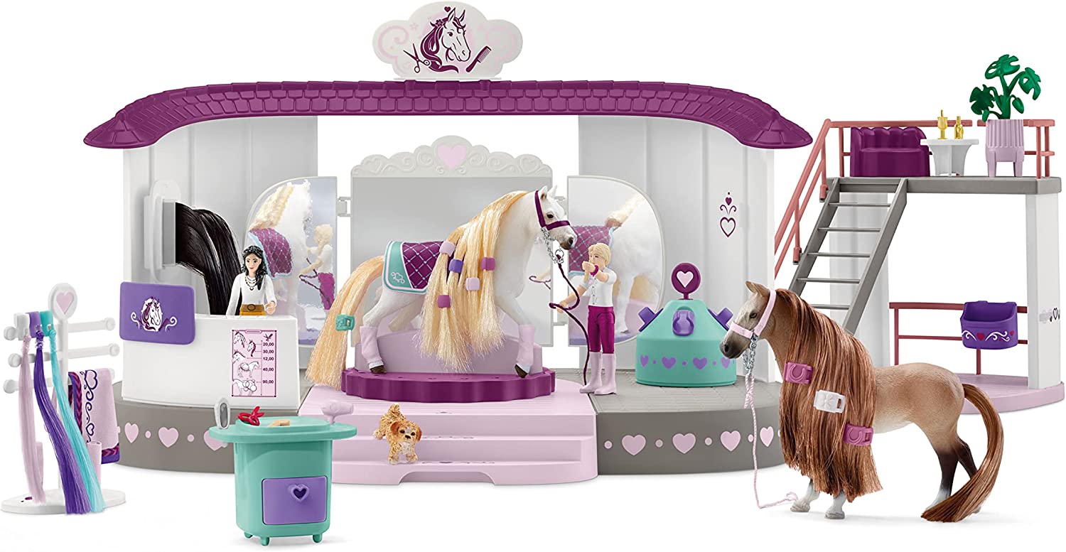 Hot Sale! Schleich Horse Beauty Salon Toy Set