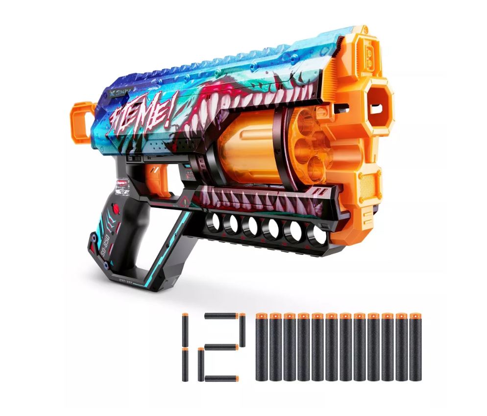 Hot Deal! ZURU X Shot Skins Griefer Blaster - Shark Thrasher Model for Epic Battles
