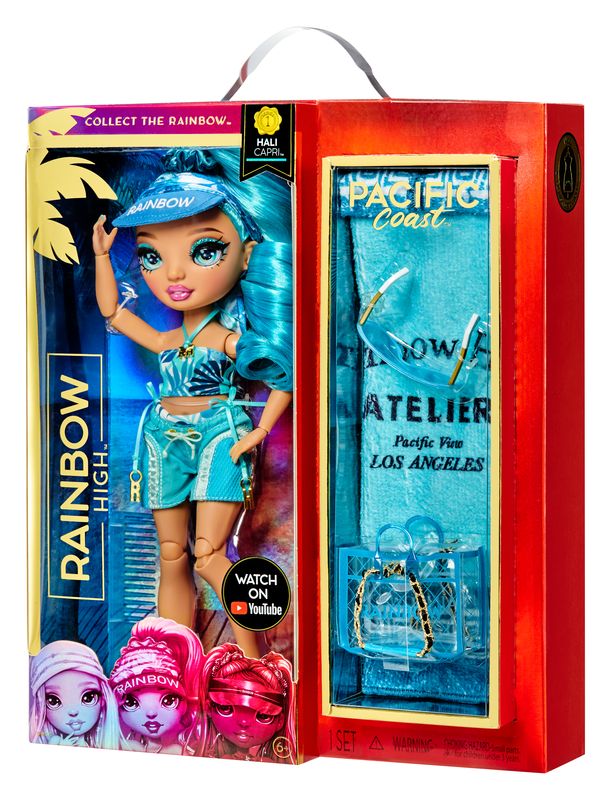 Hot Deal! Rainbow High Pacific Coast Fashion Doll - Hali Capri with Cool Features