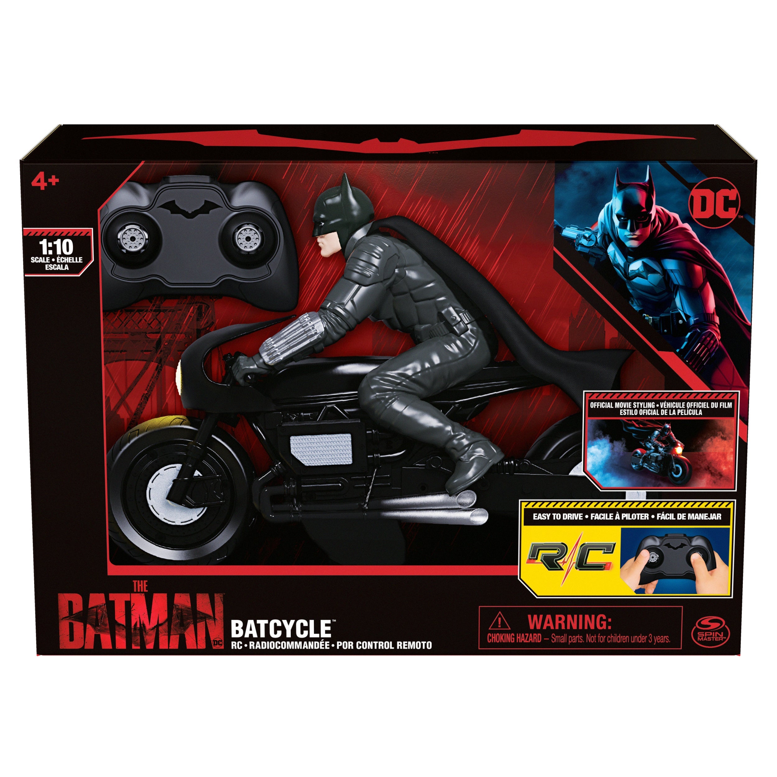 1:10 Scale Remote Control Batcycle from The Batman Movie