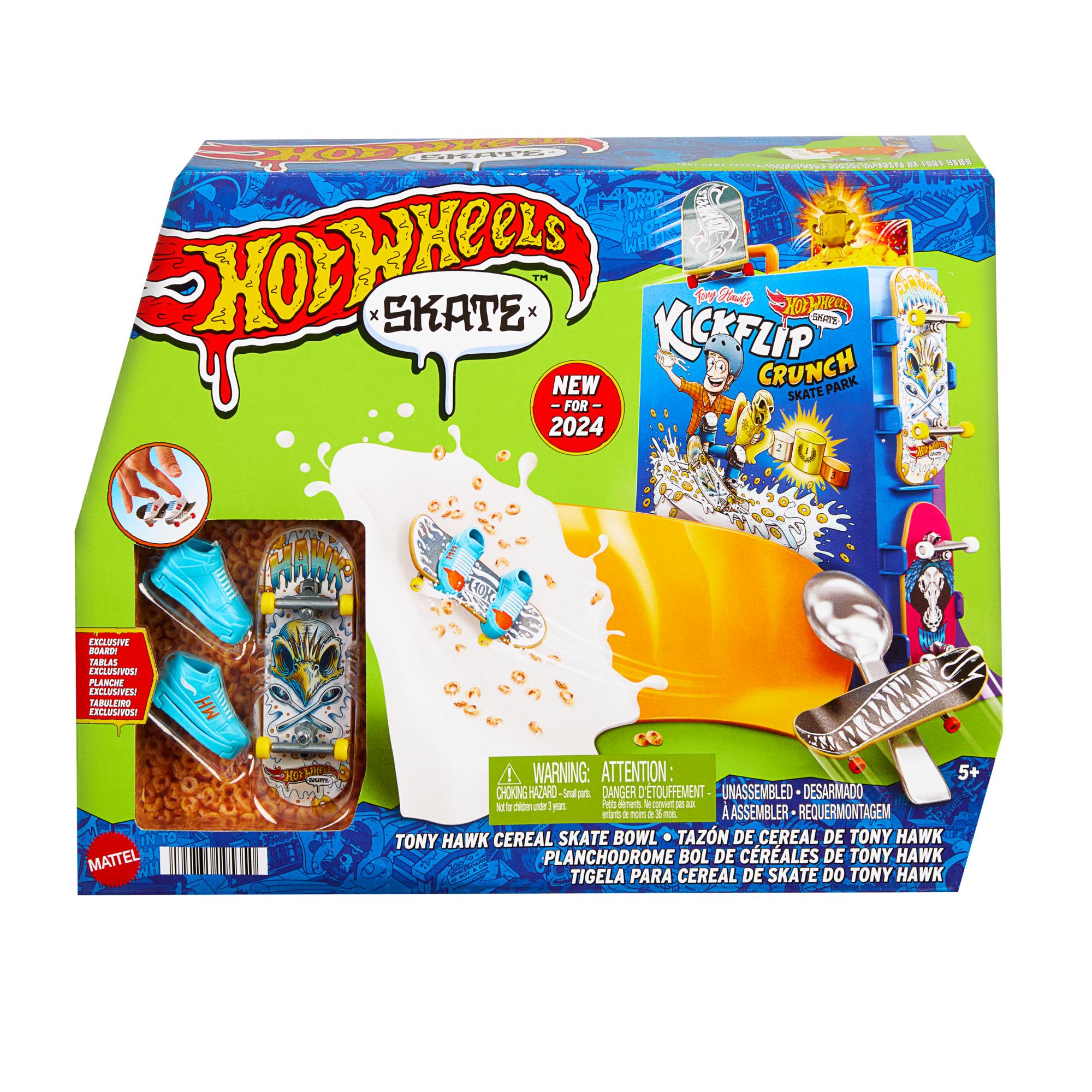 Hot Wheels Skate - Exclusive Tony Hawk Cereal - Themed Skate Bowl Set