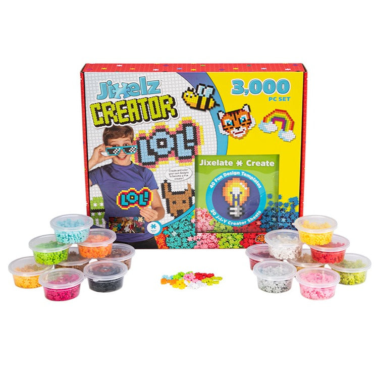 Get Your Hands on the Amazing Jixelz 3000 - Piece Pixel Art Creator Set with 40 Templates!