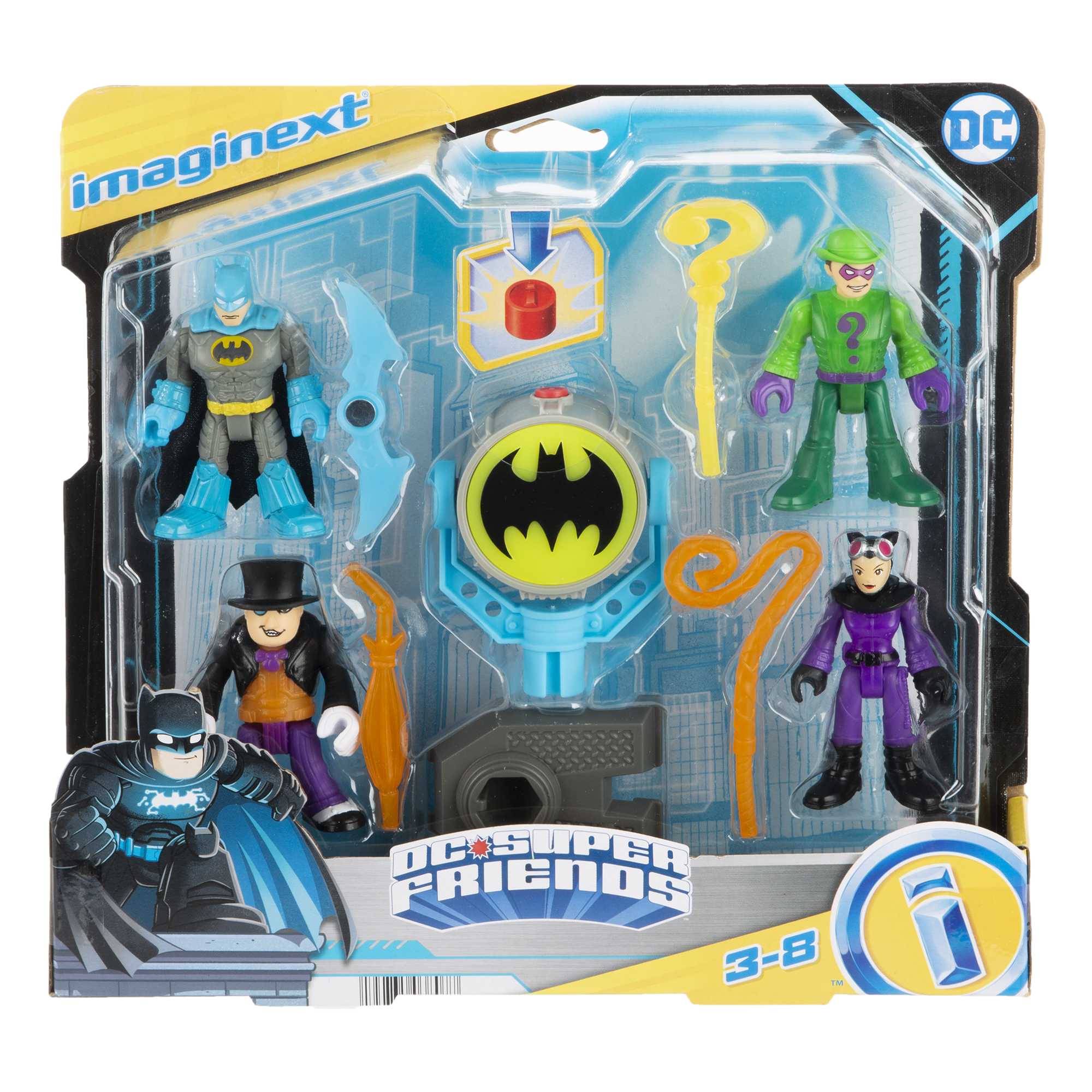 Hot! Fisher - Price Imaginext DC Super Friends 4 - Pack Set