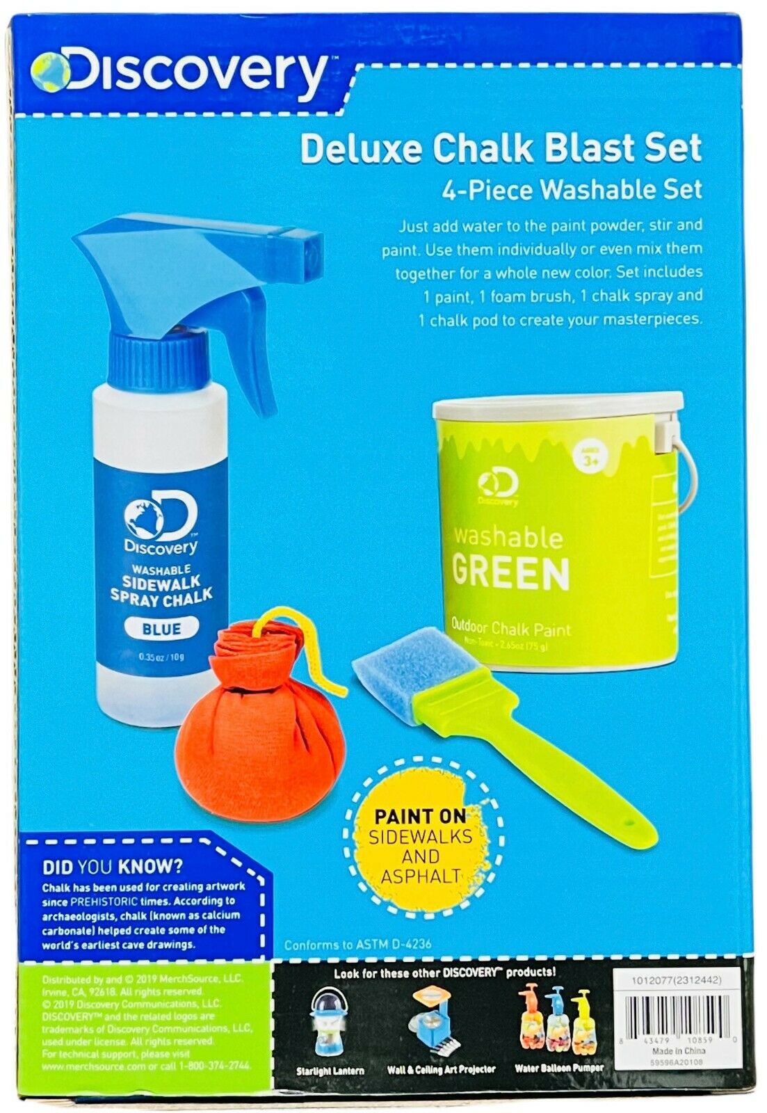 Hot Deal! Deluxe Discovery Chalk Blast Play Set for Creative Outdoor Art