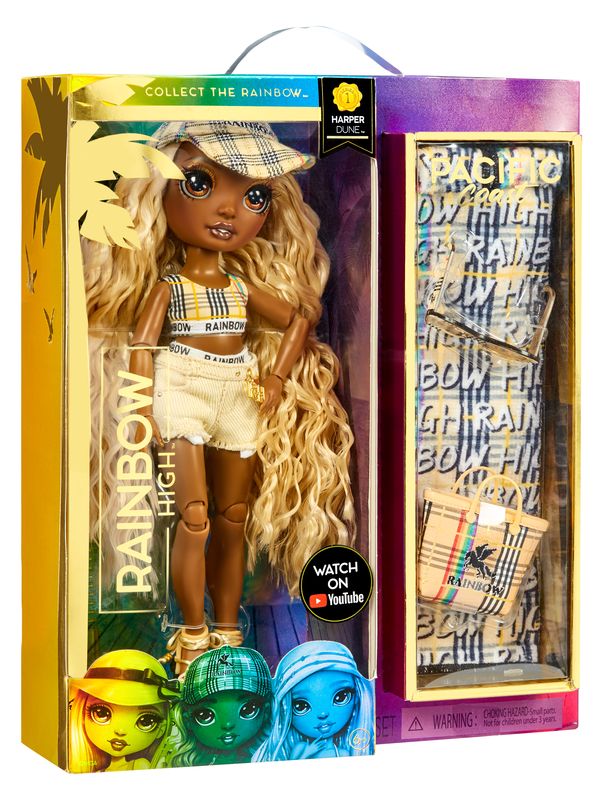 Hot Deal! Rainbow High Pacific Coast Fashion Doll - Harper Dune