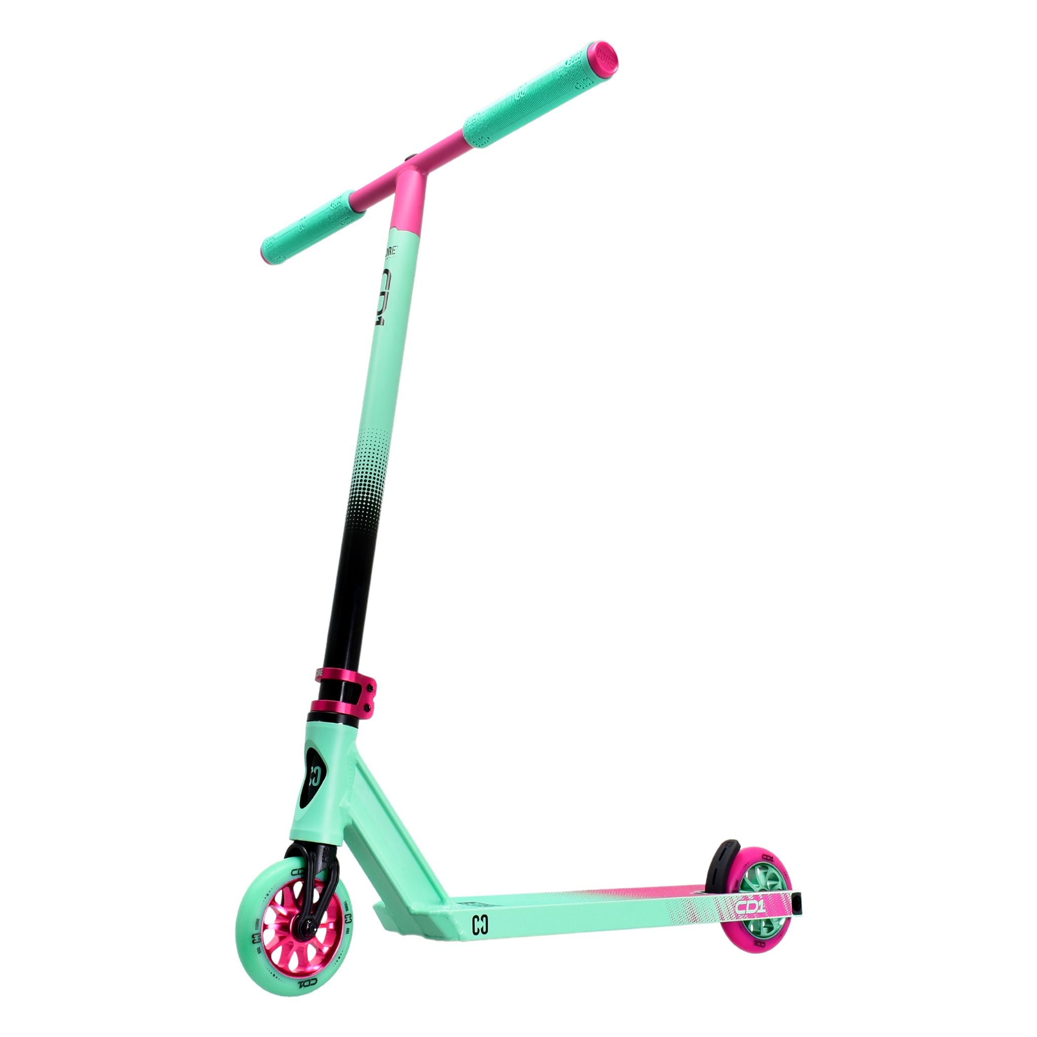 Core CD1 Teal/Pink Complete Stunt Scooter - Ideal for Beginner Riders