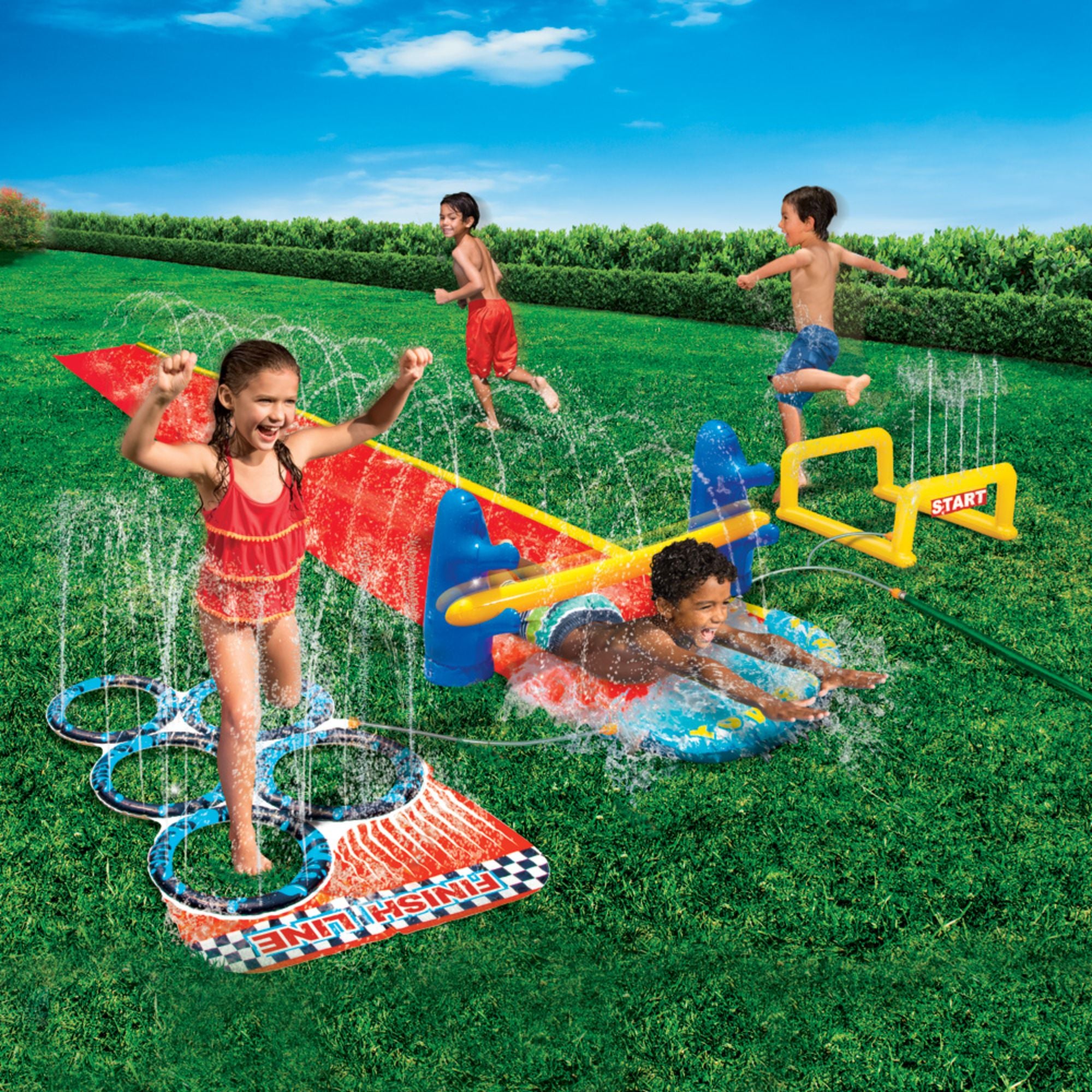 Hot Sale! Go Play Aqua Blast Backyard Obstacle Course for Kids