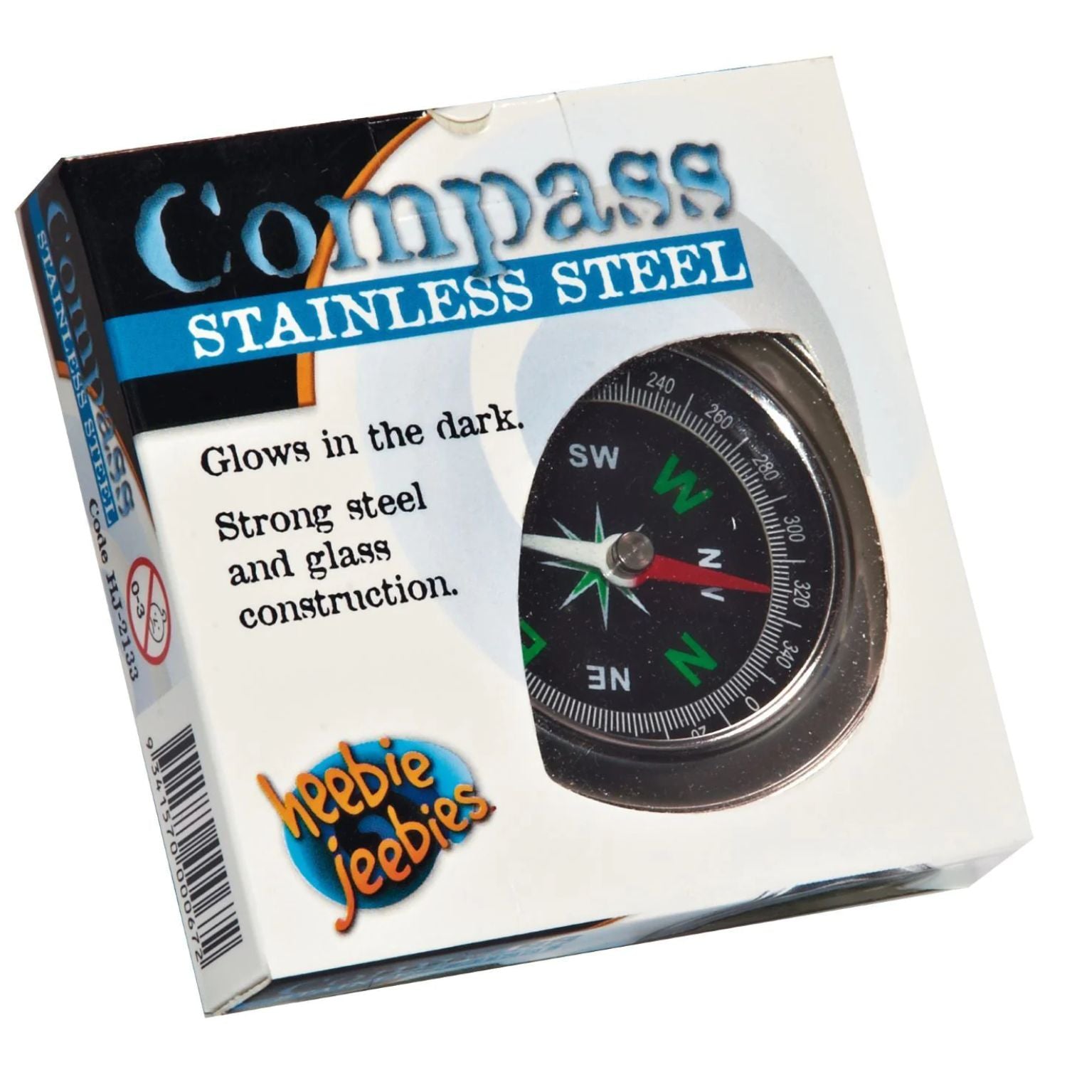 Amazing Stainless Steel Glow - in - the - Dark Compass