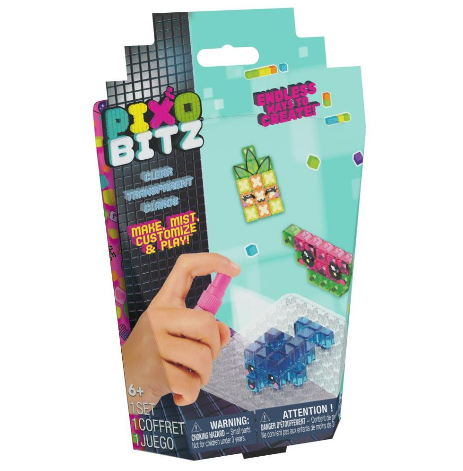 Amazing Pixobitz Clear Beads Pack for DIY 3D & 2D Pixel Art Creation
