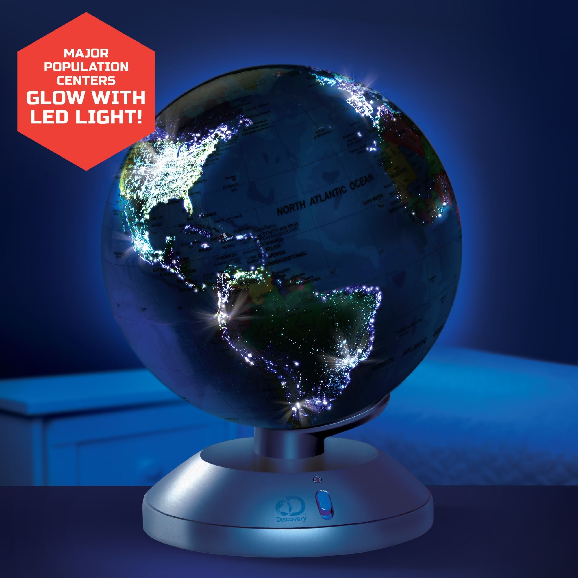 Amazing Discovery Mindblown 2-In-1 Globe Light - Ideal Educational Toy for Kids Aged 8+