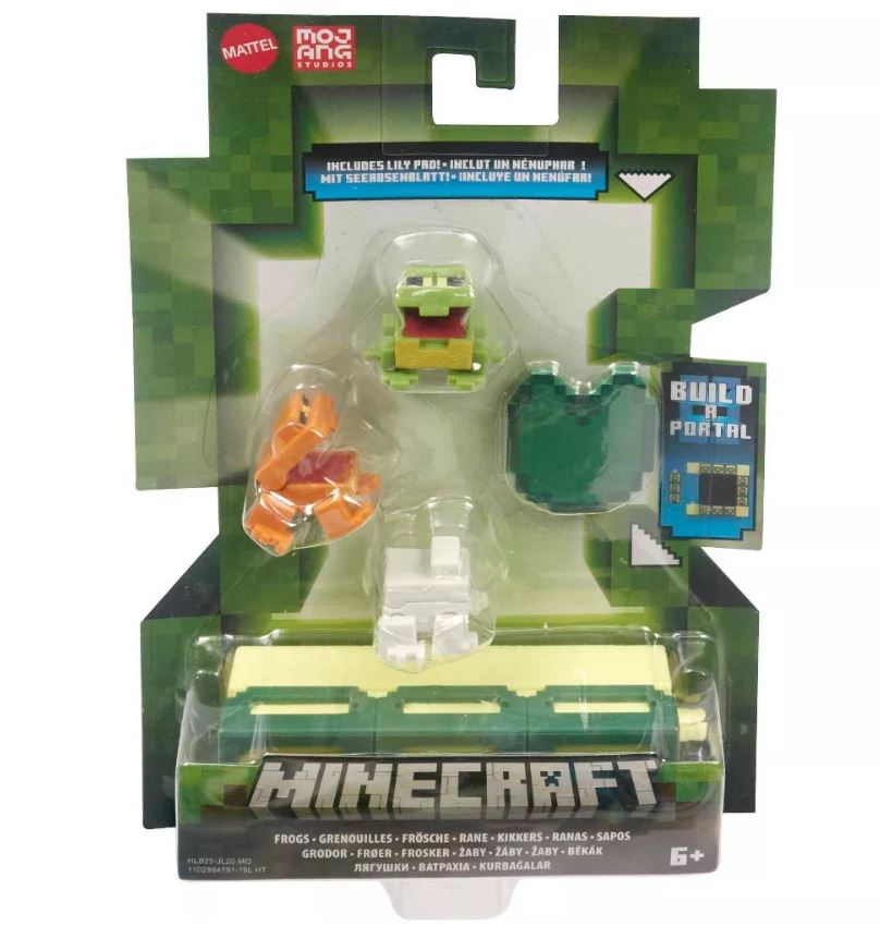 Hot! Minecraft Build-A-Portal Frog Figures