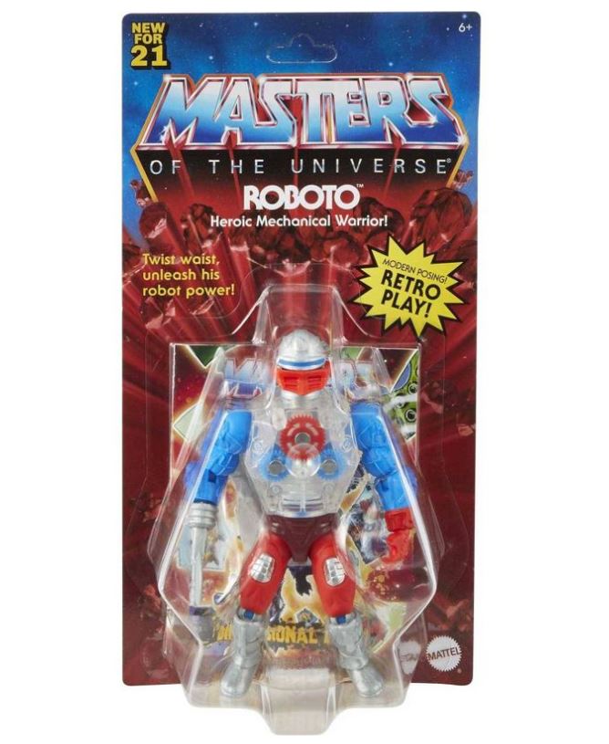 Hot! Masters Of The Universe Origins - Roboto Action Figure
